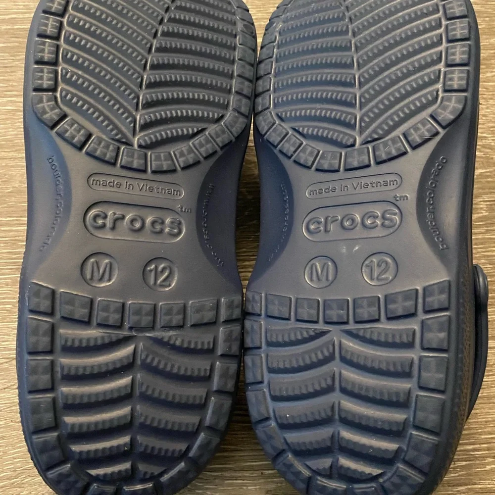 CROCS Blue Water Shoes Classic Clog Styl - Picture 6 of 6